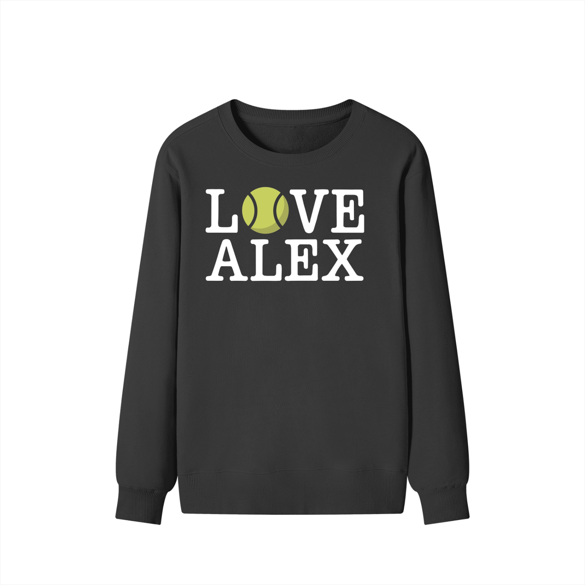 Black - Classic 'Love Alex' Sweatshirt